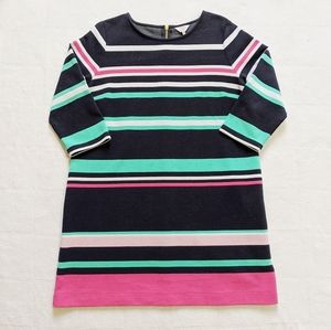 Crown and Ivy Preppy Striped 3/4 Sleeve Dress